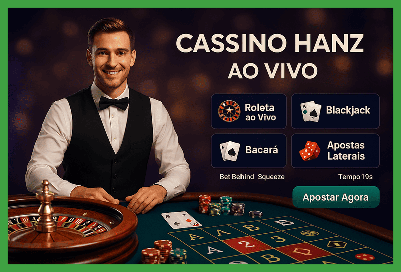 O HANZ Live Casino lança promoções regularmente