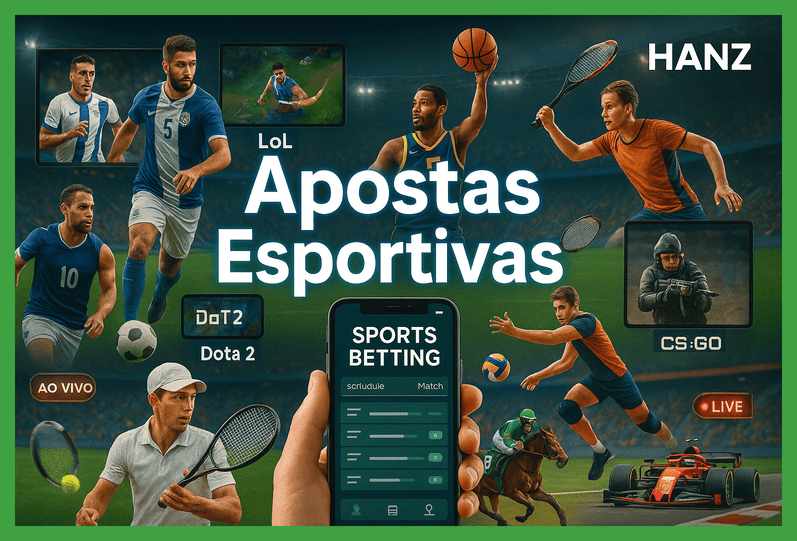 Apostas esportivas no cassino online HANZ