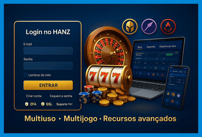 Criar uma nova Conta no plataforma HANZ